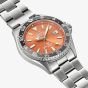 Orient Mens Mako Orange GMT Dial Bracelet Watch RA-BC0004Y