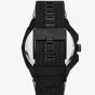 Diesel Mens Framed Black & White Logo Fabric Strap Watch DZ4654