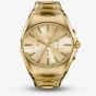 Diesel Mens D-Curve Gold Plated Chronograph Dial Watch DZ4695