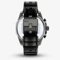 Diesel Mens Mega Chief Red Chronograph Dial Leather Strap Watch DZ4714