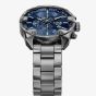 Diesel Mens Spiked Blue Chronograph Dial Bracelet Watch DZ4724