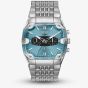Diesel Mens Spiked Cushion Blue Chronograph Dial Bracelet Watch DZ4725