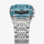 Diesel Mens Spiked Cushion Blue Chronograph Dial Bracelet Watch DZ4725