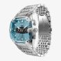 Diesel Mens Spiked Cushion Blue Chronograph Dial Bracelet Watch DZ4725