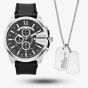 Diesel Mens Mega Chief Watch & Necklace Set DZ4559
