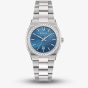 Bulova Surveyor Blue Mother Of Pearl Diamond Watch 96R246