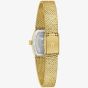 Bulova Ladies Goddess Of Time Gold Plated Green Dial Watch 97L184