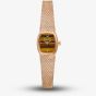 Bulova Ladies Goddess Of Time Rose Gold Plated Tigers Eye Dial Watch 97L185