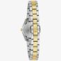 Bulova Ladies Surveyor Green Dial Two Colour Bracelet Watch 98L329