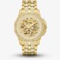 Bulova Mens Octava Crystal Gold Plated Watch 98A292