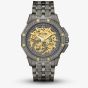 Bulova Mens Octava Crystal Gunmetal Grey Watch 98A293
