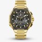 Bulova Mens Series X Gold Tone Chronograph Watch 98B429