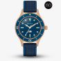 Bulova Mens Special Edition MIL-Ships Blue Bronze Watch 98A325