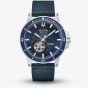Bulova Mens Marine Star Automatic Blue Skeleton Dial Watch 96A291
