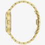 Bulova Ladies Super Seville Black Dial Gold Tone Bracelet Watch 97B246
