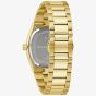 Bulova Ladies Super Seville Black Dial Gold Tone Bracelet Watch 97B246