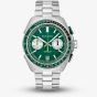 Bulova Mens Racer Chronograph Green Bracelet Watch 98B468