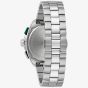 Bulova Mens Racer Chronograph Green Bracelet Watch 98B468