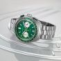 Bulova Mens Racer Chronograph Green Bracelet Watch 98B468