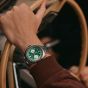 Bulova Mens Racer Chronograph Green Bracelet Watch 98B468