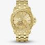Bulova Mens Marine Star Marc Anthony Gold Tone Bracelet Watch 97A200