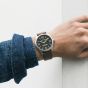 G-STAR Mens Originals Black Dial Brown Leather Strap Watch GSW.503.01