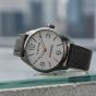 G-STAR Mens Originals Grey Dial Black Leather Strap Watch GSW.503.02