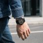 G-STAR Mens Originals Black Leather Strap Watch GSW.503.03