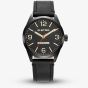 G-STAR Mens Originals Black Leather Strap Watch GSW.503.03