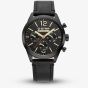 G-STAR Mens Originals Black Leather Strap Watch GSW.504.02