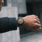 G-STAR Mens Originals Green Dial Brown Leather Strap Watch GSW.504.03