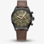 G-STAR Mens Originals Green Dial Brown Leather Strap Watch GSW.504.03