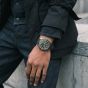 G-STAR Mens Bend3D Green Dial Brown Leather Strap Watch GSW.505.03