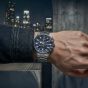 G-STAR Mens Bend3D Blue Dial Silver Bracelet Watch GSW.505.04