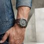 G-STAR Mens Constructed Black Dial Brown Leather Strap Watch GSW.506.01