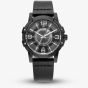 G-STAR Mens Constructed Black Leather Strap Watch GSW.506.02