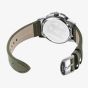 G-STAR Mens Constructed Black Dial Green Leather Strap Watch GSW.506.03