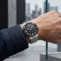 G-STAR Mens Constructed Black Dial Silver Bracelet Watch GSW.506.06
