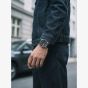G-STAR Mens Selvedge Black Leather Strap Watch GSW.507.02