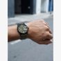 G-STAR Mens Selvedge Green Leather Strap Watch GSW.507.04