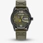 G-STAR Mens Selvedge Green Leather Strap Watch GSW.507.04