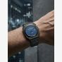 G-STAR Mens Cube Blue Dial Black Leather Strap Watch GSW.508.03