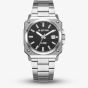 G-STAR Mens Cube Black Dial Silver Bracelet Watch GSW.508.05