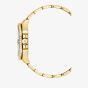 Jacques du Manoir Mens Pro Scuba Black Dial Gold Tone Stainless Steel Bracelet Watch JWG02803