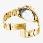 Jacques du Manoir Mens Pro Scuba Black Dial Gold Tone Stainless Steel Bracelet Watch JWG02803