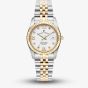 Jacques du Manoir Ladies Inspiration Roman II White Dial Two Tone Stainless Steel Bracelet Watch JWL01305
