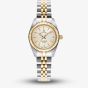 Jacques du Manoir Ladies Inspiration Classic Gold Dial Two Tone Stainless Steel Bracelet Watch JWL02102