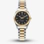 Jacques du Manoir Ladies Inspiration Prime Black Dial Two Tone Stainless Steel Bracelet Watch JWL03906