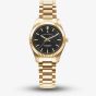 Jacques du Manoir Ladies Inspiration Prime Black Dial Gold Tone Bracelet Watch JWL03908