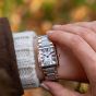 Jacques du Manoir Ladies Emily White Dial Two Tone Bracelet Watch JWL04404